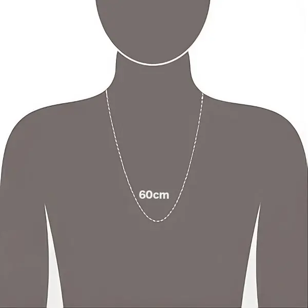 喜平ネックレス 60cm 着用シルエット